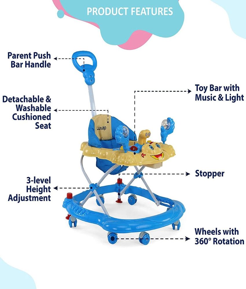Sunshine Baby Walker, Blue