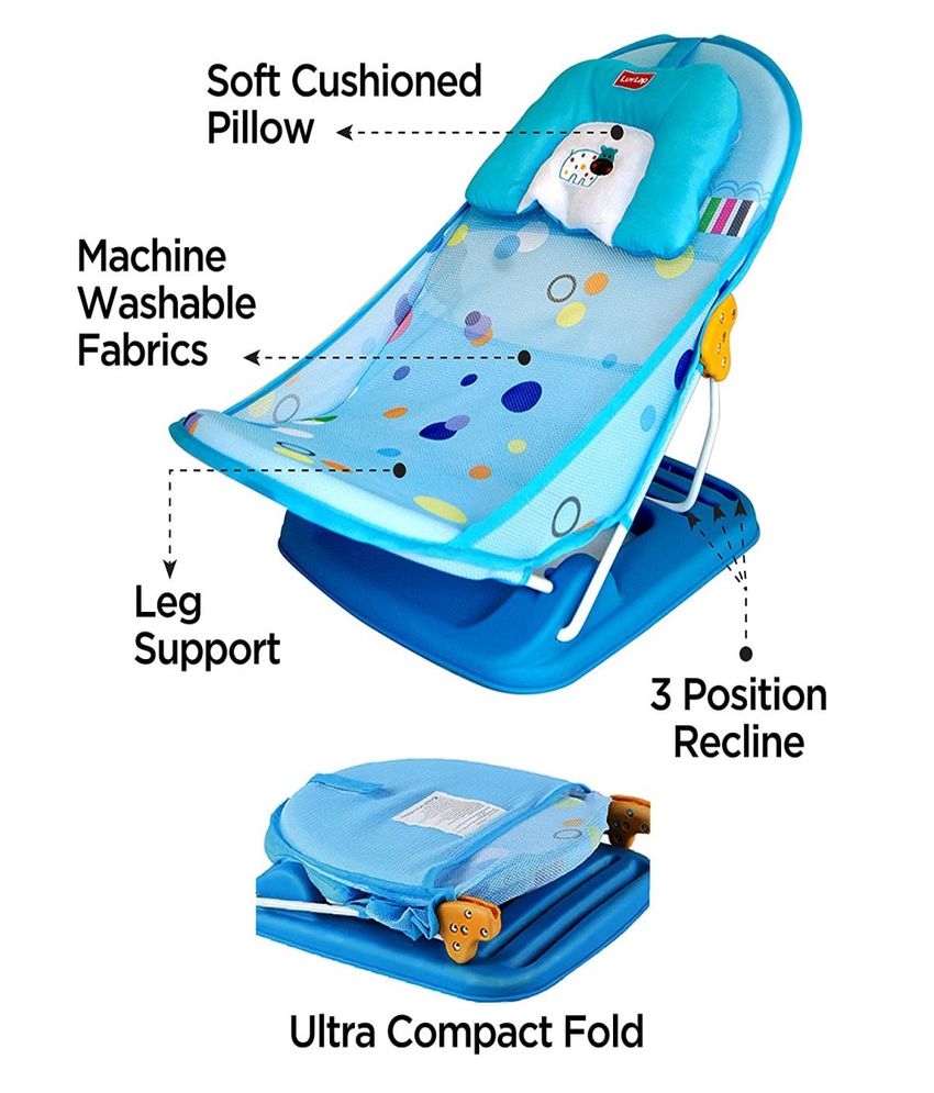 Hippo Dippo Baby Bather,  Blue 