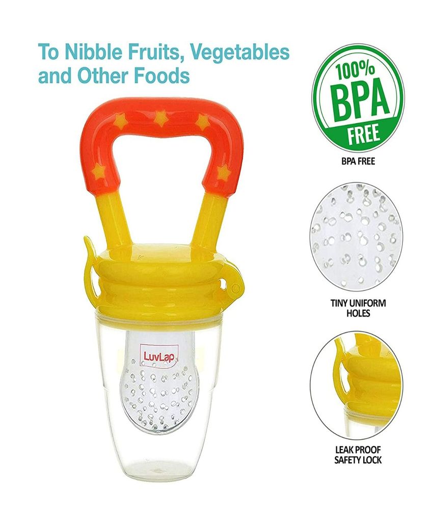 Silicone FoodorFruit Nibbler Yellow